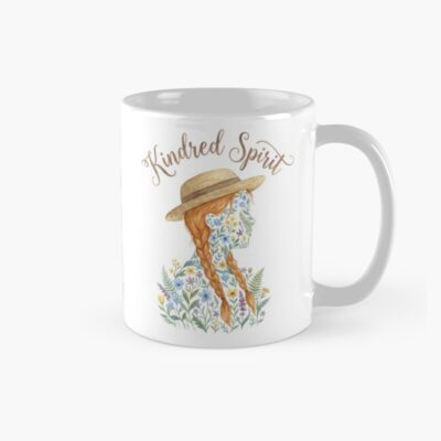 Anne Of Green Gables Floral Profile Art Mug