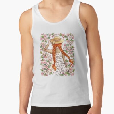 Anne Of Green Gables Floral Art Tank Top