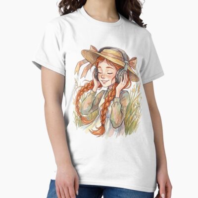 Anne Of Green Gables Headphones Art T-shirt