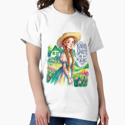 Anne Of Green Gables Watercolor Portrait T-shirt