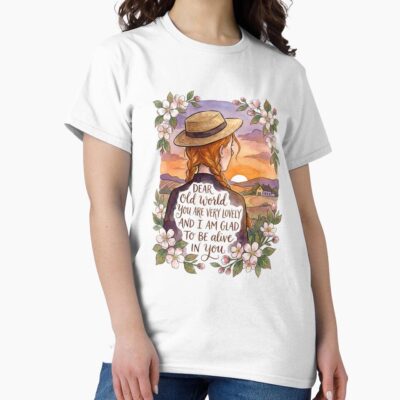 Anne Of Green Gables Dear Old World Sunset T-shirt