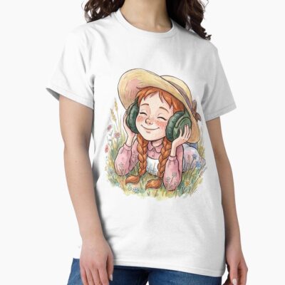 Anne Of Green Gables Listening To Music T-shirt