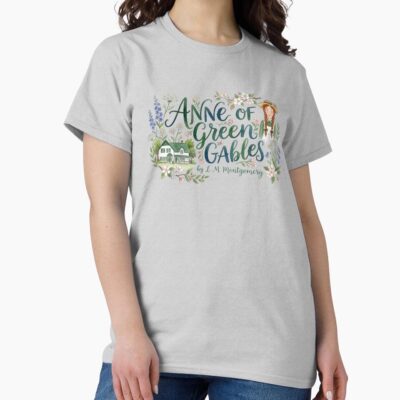Anne Of Green Gables Elegant Floral T-shirt