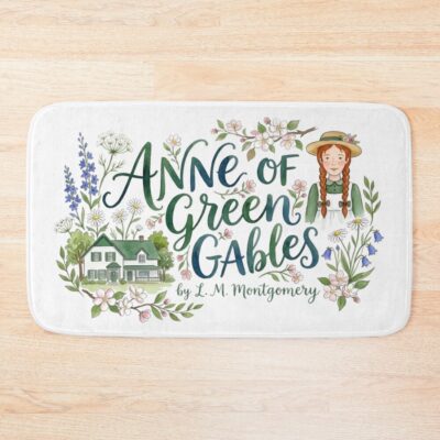 Anne Of Green Gables Elegant Floral Bath Mat