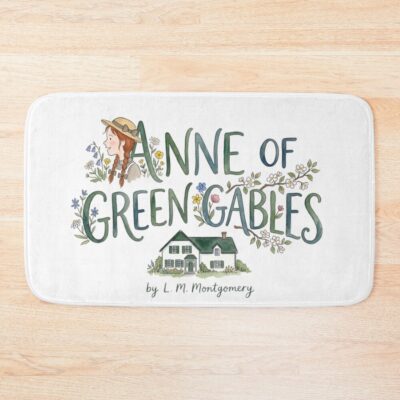 Anne Of Green Gables Floral Typography Bath Mat