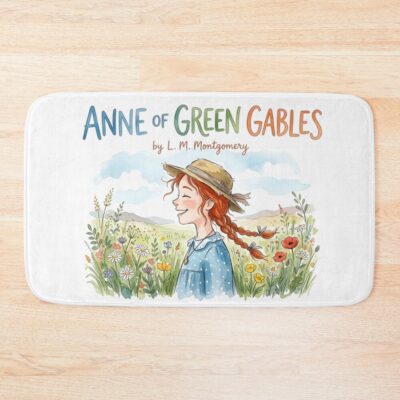 Anne Of Green Gables Blue Dress Meadow Bath Mat