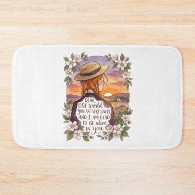 Anne Of Green Gables Sunset Landscape Bath Mat