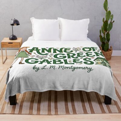 Anne Of Green Gables Cute Classic Book Throw Blanket