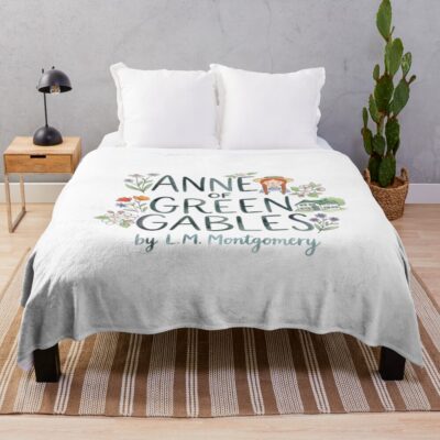 Anne Of Green Gables Cute Sticker Art Throw Blanket