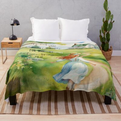 Top Anne Of Green Gables Bassic Throw Blanket