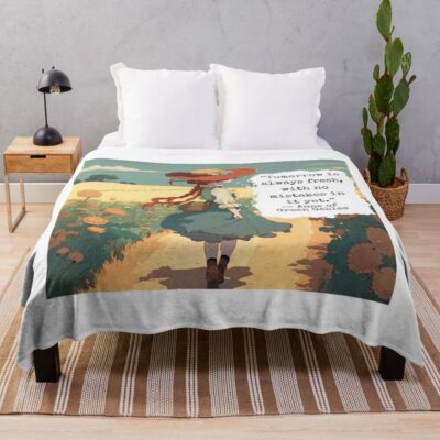 Ann Of Green Gables Tomorrow Book Throw Blanket