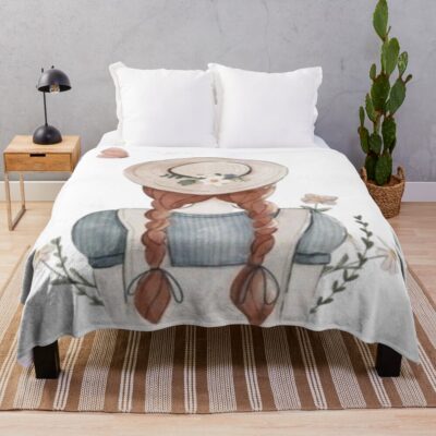 Anne Of Green Gables Vintage Throw Blanket