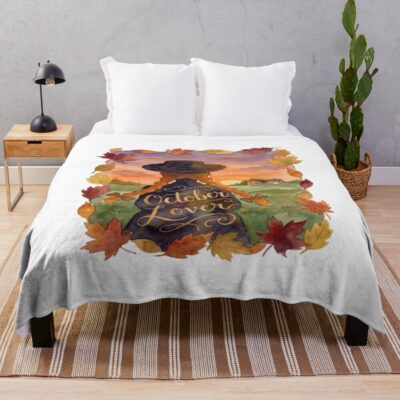 Anne Of Green Gables October Lover Autumn Throw Blanket