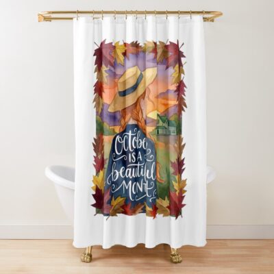 Anne Of Green Gables October Is A Beautiful Shower Curtain