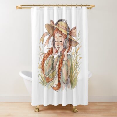 Anne Of Green Gables Headphones Shower Curtain