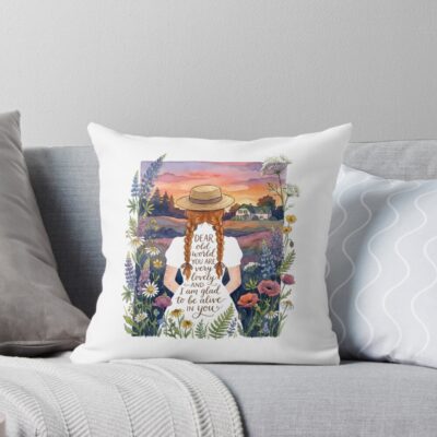Hot Item Anne Of Green Gables Throw Pillow