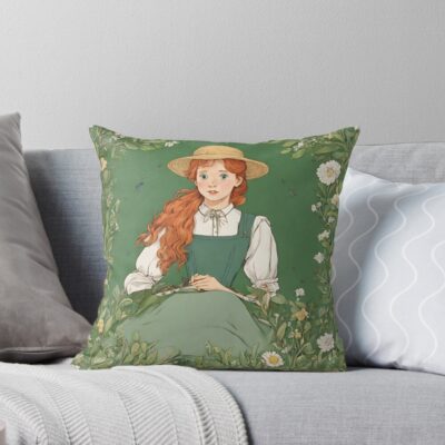 Anne Of Green Gables Portrait Throw Pillow