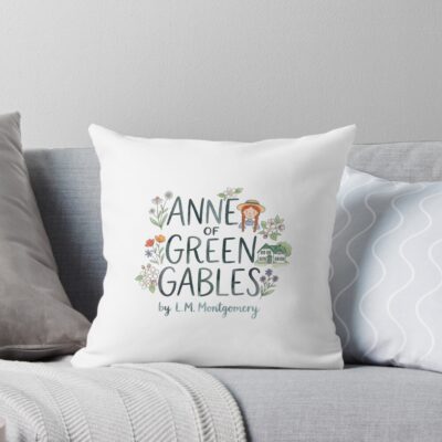 Anne Of Green Gables Cute Sticker Art Throw Pillow