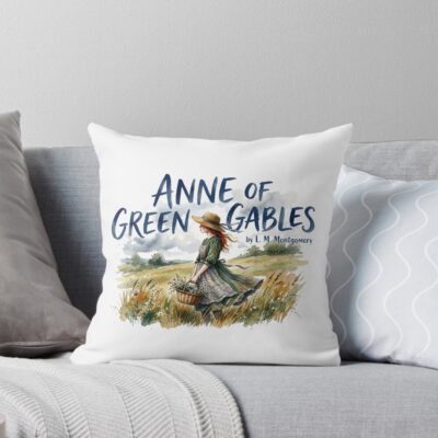 Anne Of Green Gables Watercolor Throw Pillow