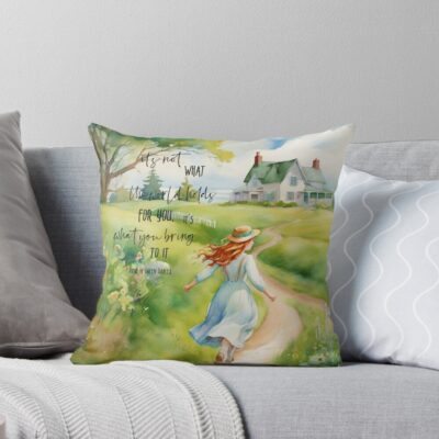 Top Anne Of Green Gables Bassic Throw Pillow