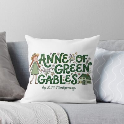 Anne Of Green Gables Cute Classic Book Throw Pillow