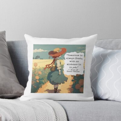 Ann Of Green Gables Tomorrow Book Throw Pillow