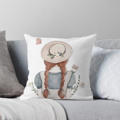 Anne Of Green Gables Vintage Throw Pillow