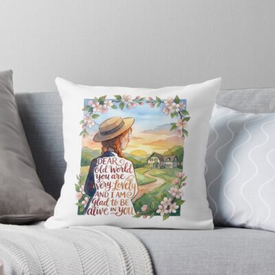 Anne Of Green Gables Sunrise Throw Pillow